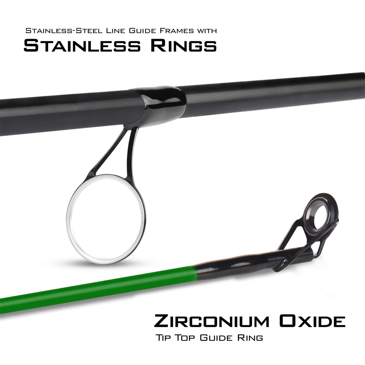 KastKing Brutus Fishing Rods, Spinning Rod 6ft 6in-Medium - Fast-4pcs