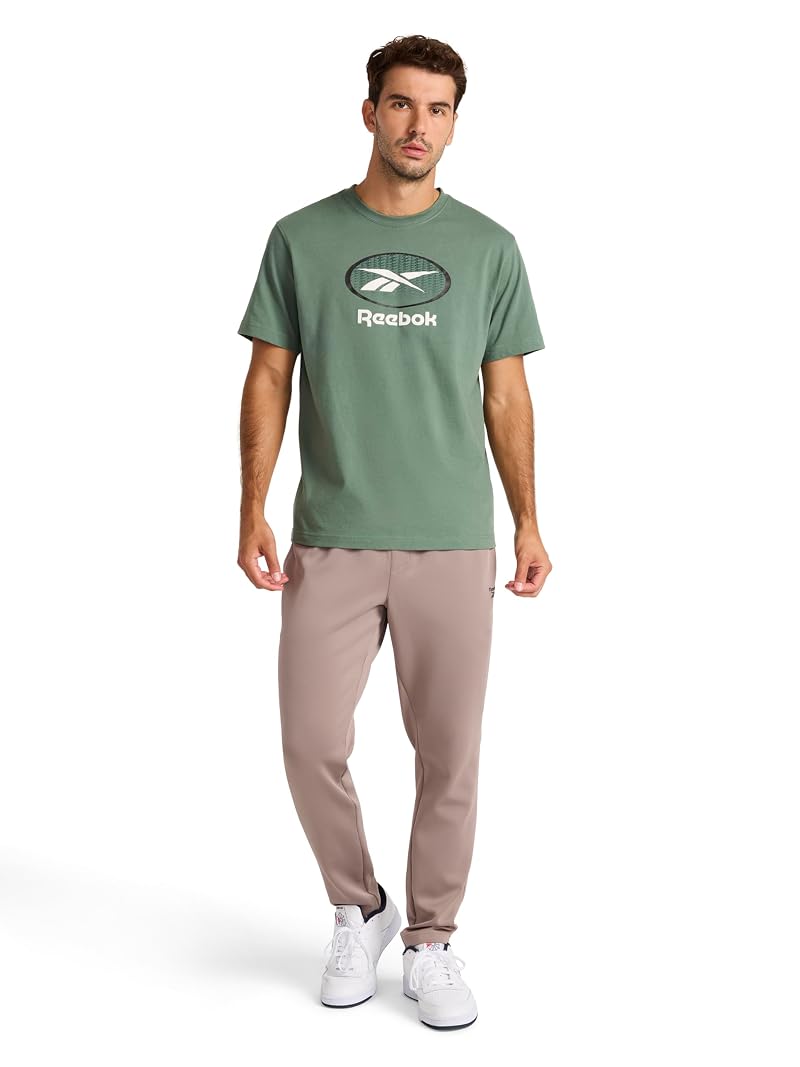 Reebok Men’s Grind Tapered Oblong Pant – Driftwood, Small (30” Inseam)