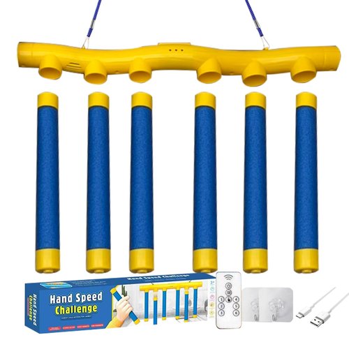 Reflex Speed Game - Falling Sticks Catcher, Hand-Eye Coordination Trainer, Interactive Reaction Toy | Reflex Reaction Challenge, Speed Hand Trainer, Remote Control Game for Kids and Adults