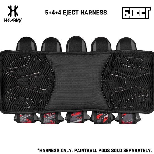 HK Army 5+4 Eject Paintball Harness Pod Pack - Scorch