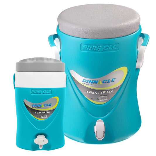 3-Gallon Water Cooler and 1-Gallon Water Jug Set – Insulated Beverage Cooler Dispenser with Pull Tap Spout – Leakproof Sports Water Jug with Drinking Spout – Jug Water Bottle for Camping, Outdoor