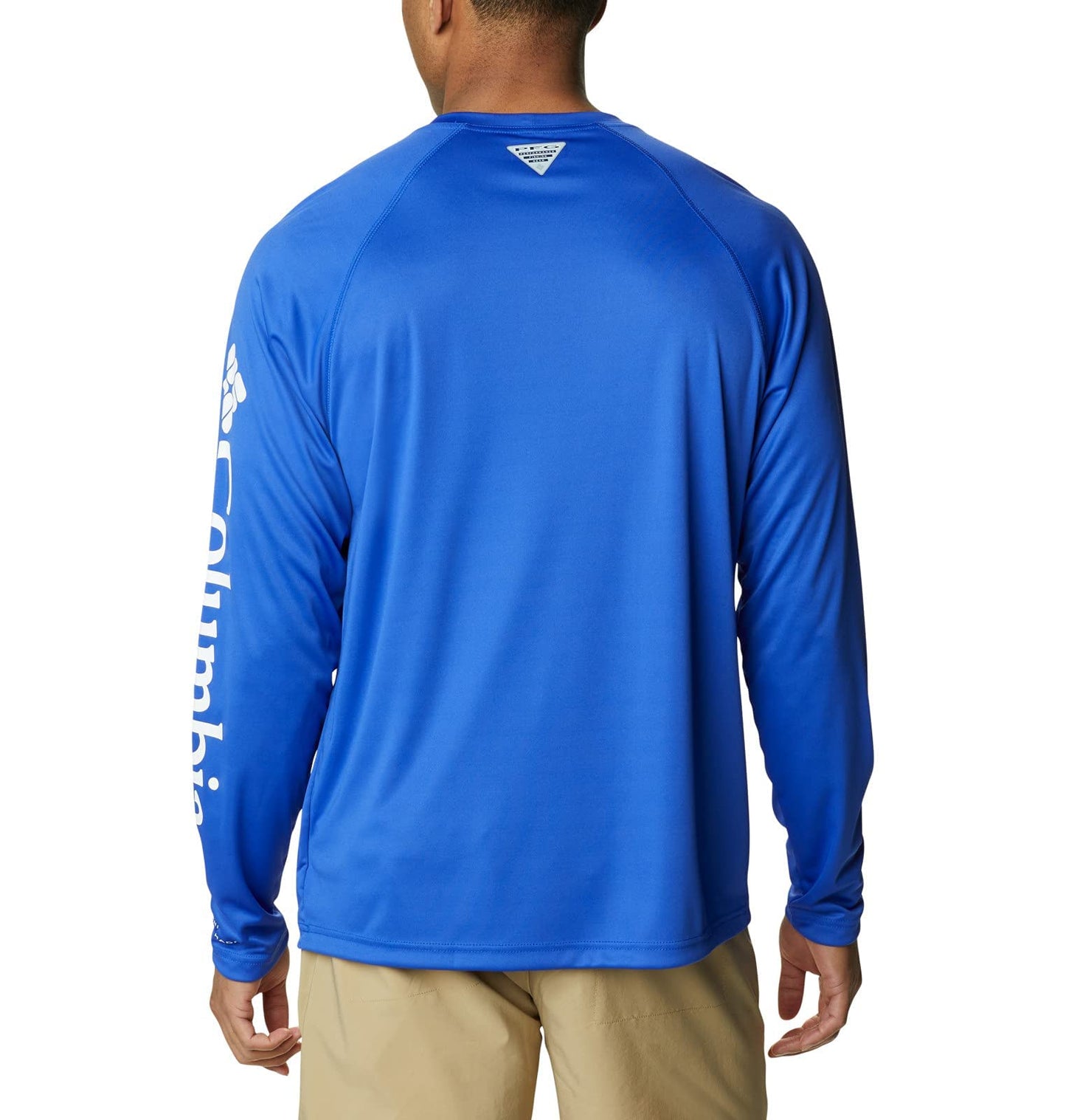 Columbia Men's Terminal Tackle Long Sleeve Shirt, Tanzanite/White Logo, 3X Tall