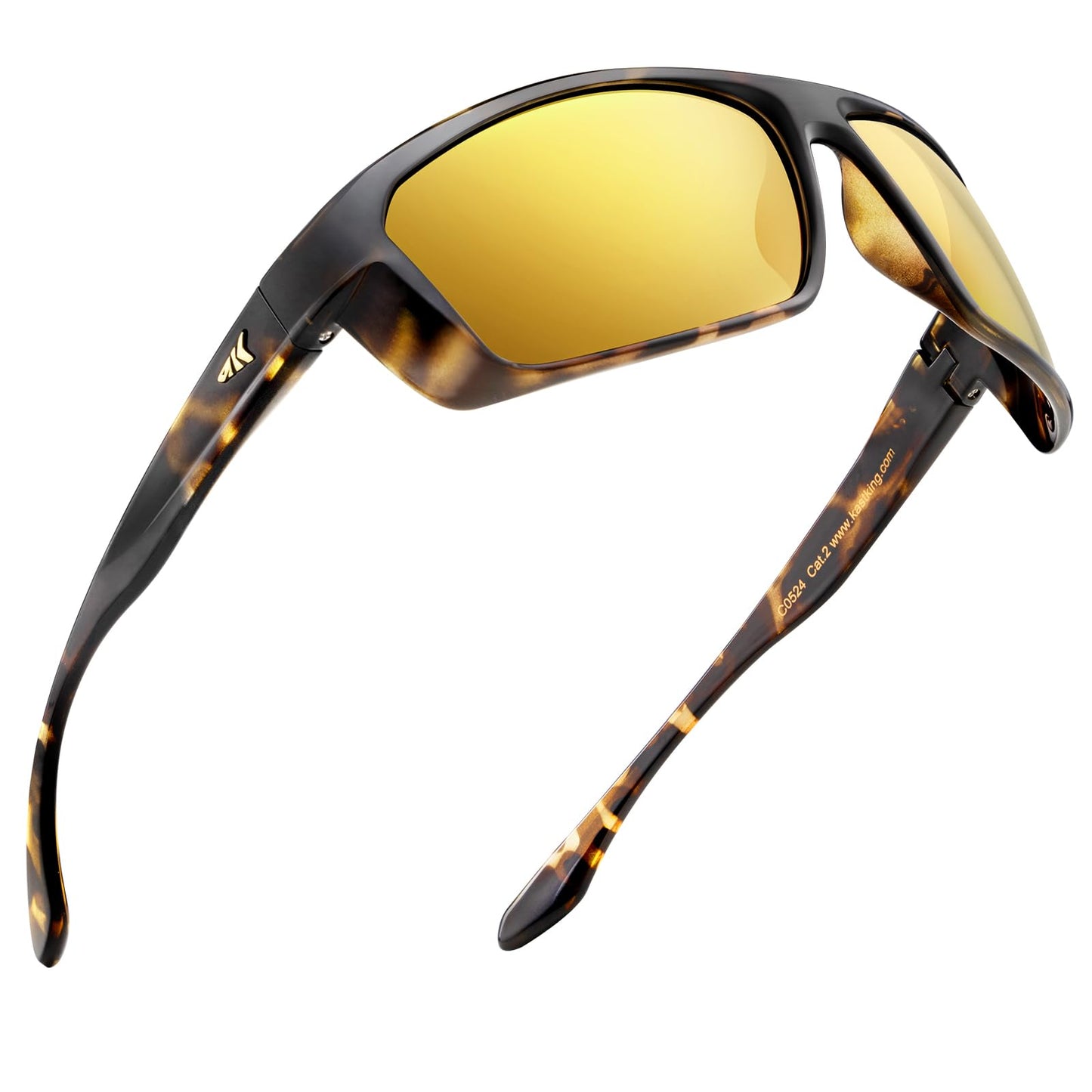 KastKing Huzzah Polarized Sport Sunglasses for Men and Women, Wrap Design