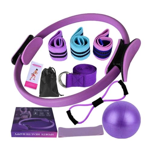 Pilates Essentials Kit for Women, 2025 New Better Me Pilates Kit, Pilates Rings Booty Bands Yoga Ball, Yoga Sets for Women - Complete Set of 11 Accessories, Pilates Equipment for Home Workouts