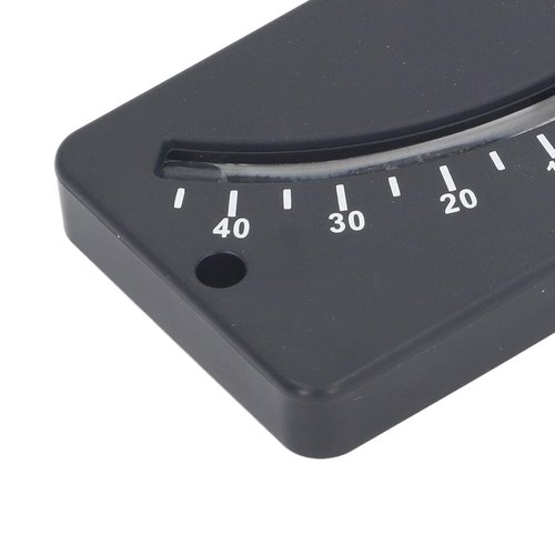 gernie Tube Clinometer, ‑40 to 40 Degree High Resolution Angle Inclinometer, Compact Portable Clear Reading ABS Marine Clinometer with Fixing Hole for Horizontal Micro Angle Measuring