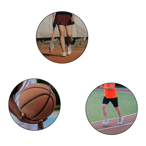 zhuohai 3Pcs Silicone Patella Tendon Knee Strap ，Basketball Knee Tendon Pain Relief Support Brace for ACL, Arthritis,Meniscus Tear