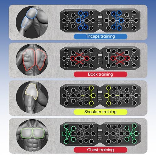 Saker Plus Foldable Push Up Board|Portable Pushup Bar|Push Up Handles for Floor|Workout Equipment for Men and Women|Strength Training|Home Gym Office