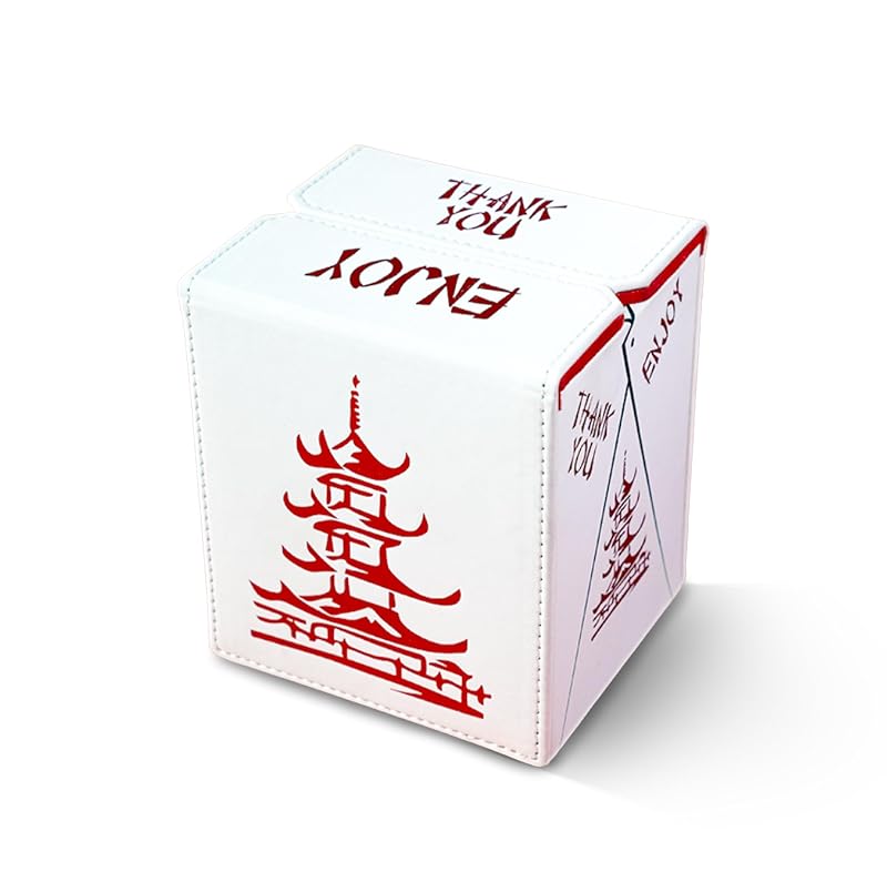 Premium Leather MTG Deck Box - Holds 100 Double-Sleeved Cards, Panda Interior