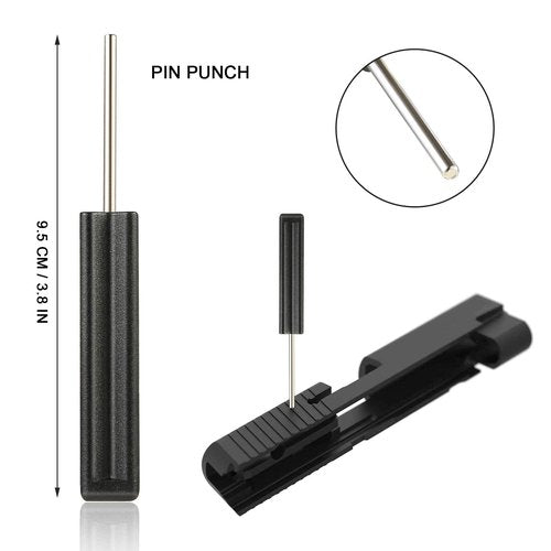 Tool Kit for Glock with Front Sight Remove, Magazine Disassembly, Pin Punch Tools for Glocks 19 19x 17 26 27 43 43x Accessories