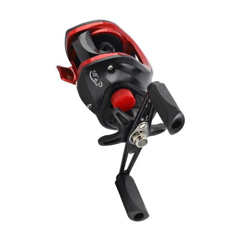 Baitcasting Reel, Metal Long Cast Powerful Lightweight Smooth Baitcaster Fishing Reel for Saltwater Freshwater (Right Hand)
