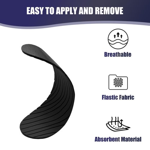 30 Pcs Black Gentle Tapes, Hypoallergenic & Pain Free Removal