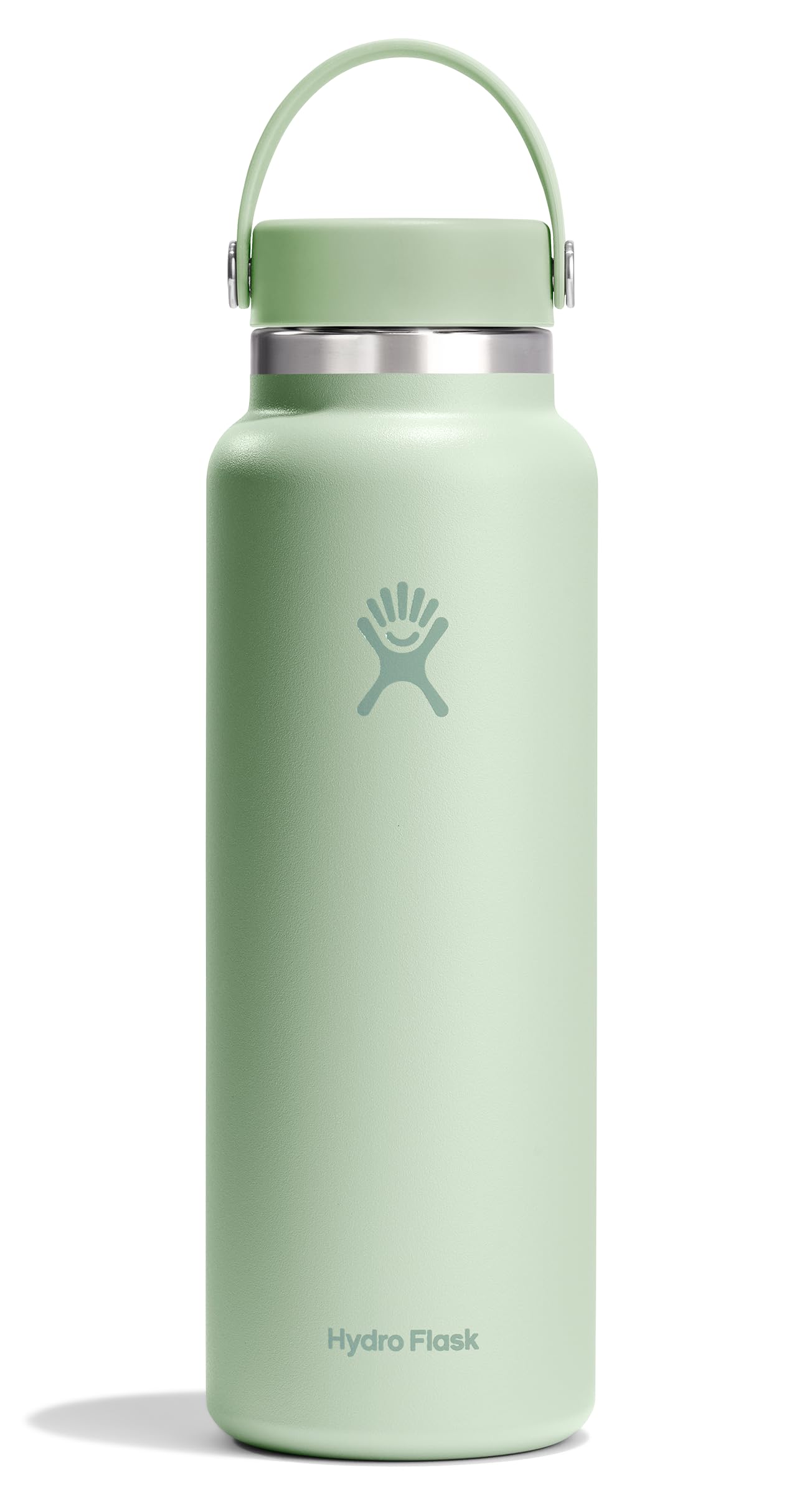Hydro Flask Water Bottle - Insulated Stainless Steel - Wide Mouth Flex Lid, Non Spill, Leakproof and Refillable in 40 Oz