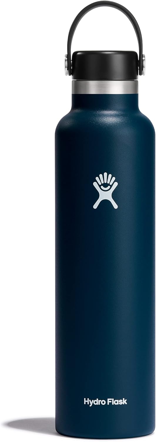 Hydro Flask Water Bottle - Insulated Stainless Steel - Non Spill, Leakproof in 24 Oz White