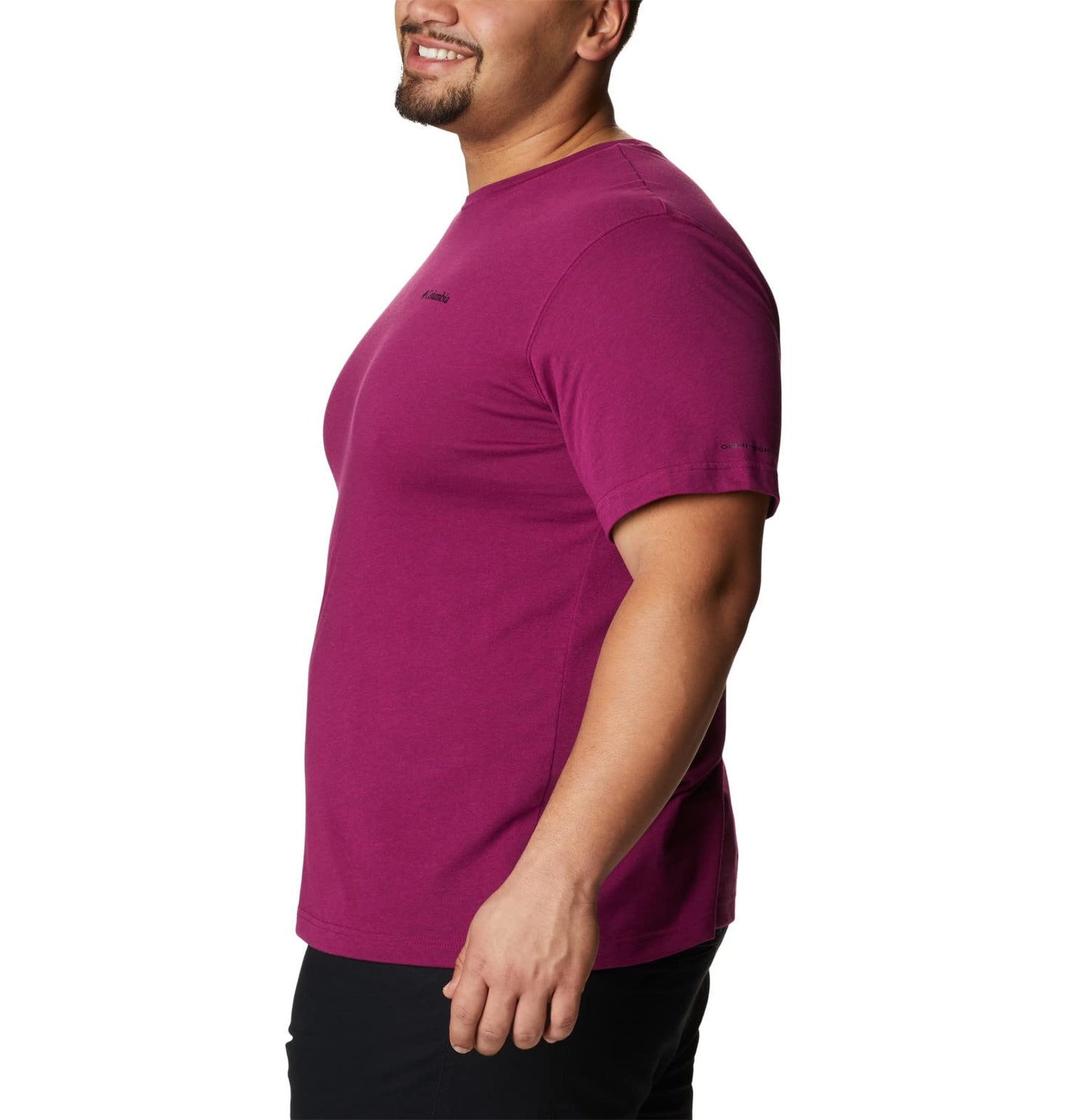 Columbia Men's Thistletown Hills Short Sleeve, Red Onion Heather, 6X Big