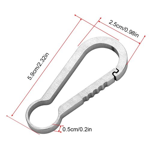 Outdoor Sports Accessory-Multifunctional Carabiner with Locking Buckle and Key for Hiking, Climbing