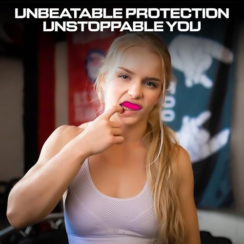 BFS IMPEX Sports Mouth Guard for Kids,Youth,Boys,Girls,Child Teen Mouthguard with Case (BPA Free) for Boxing, Martial Arts,MMA Karate,Lacrosse,Football,Soccer and All Contact Sports (Pink)
