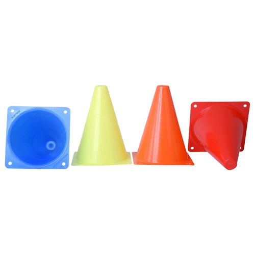 Athllete Unisex Sport Cones, 7" Blue Plastic Training Cones for Soccer, Football (15 Pack)