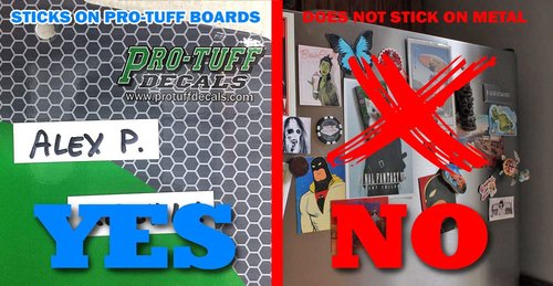 Pro-Tuff Decals 30 Replacement Name Strips ONLY for Pro-Tuff Boards Not Magnetic Magnets