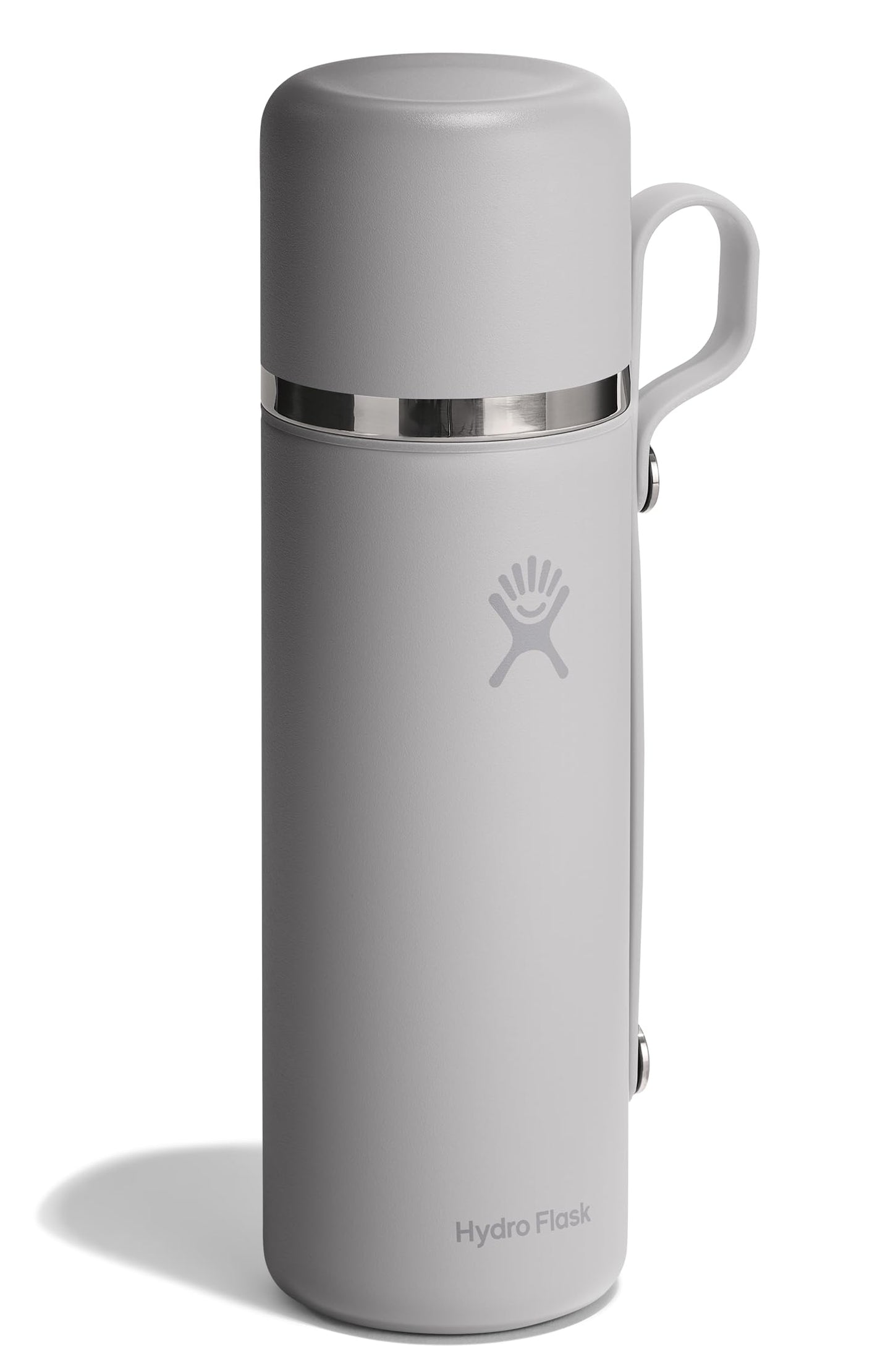 Hydro Flask Hot Flask & Cup – Insulated Stainless Steel, Hot Drink Travel Container for Coffee & Tea 28 Oz Birch Gray