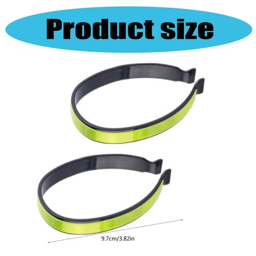 Laikoutd 4Pcs Reflective Trouser Clip for Biking Reflective Cycling Pant Clip Pants Clip with Reflective Strap for Night Riding