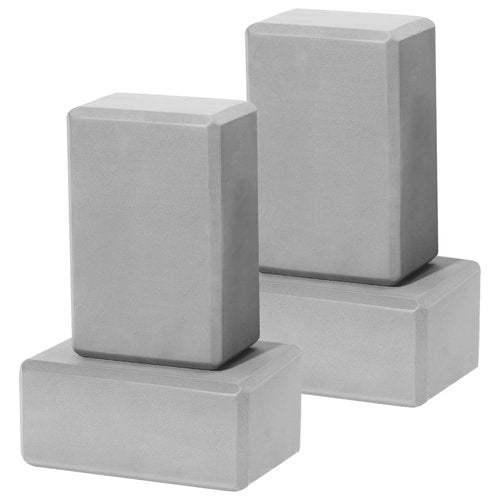 4 Pack Yoga Blocks - Premium EVA Foam Bricks for Pilates Workout, Stretching, Meditation - Yoga Brick for Flexibility, Balance, Spine Strength, Non-slip and Lightweight Exercise Blocks