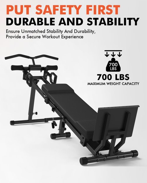 GMWD Total Home Gym with Detachable Footplate,Swing Attachment and Weight Holder,Versatile Total Body Training Machine for Home Gym Workout(Machine Only)
