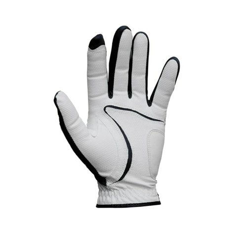 Copper Tech Plus All-Weather Golf Glove for Women – Copper Infused Compression, All-Weather Grip, Breathable 4-Way Stretch, Durable AAA Synthetic Leather – White/Fuchsia
