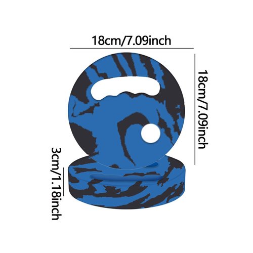 KiBcsLic Water Exercise Discs EVA Foam Swimming Board Pool Resistance for Workouts, Blue Black