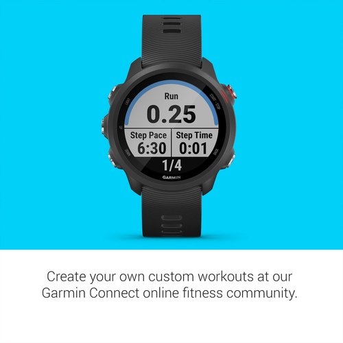 Garmin Forerunner 245 Music, GPS Running Smartwatch with Music and Advanced Dynamics, Black (Renewed)