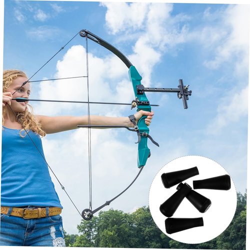 TOBBOMEY 15pcs Rubber Arrow Tips Replacements for Archery Practice Soft Arrowheads for Shooting Arrowheads for Stump Game