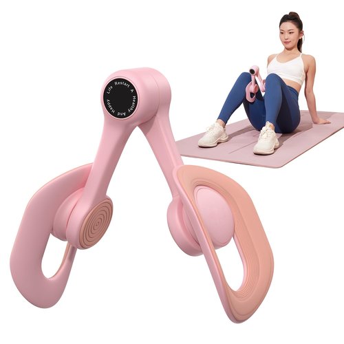 MERACH Thigh Master, Thigh Trainer, Pelvic Floor Muscle Trainer, Inner Thigh Exercise Workout Equipment for Home, Pelvic Floor Strengthening Device Women (Pink)