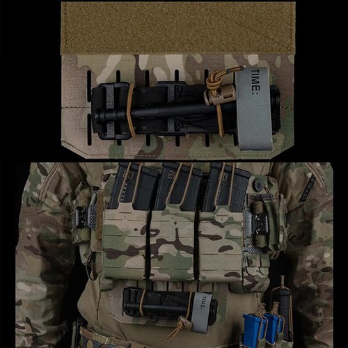 Tactical MOLLE Panel with Hook and Loop for Tactical Vest Chest Rig Airsoft Paintball