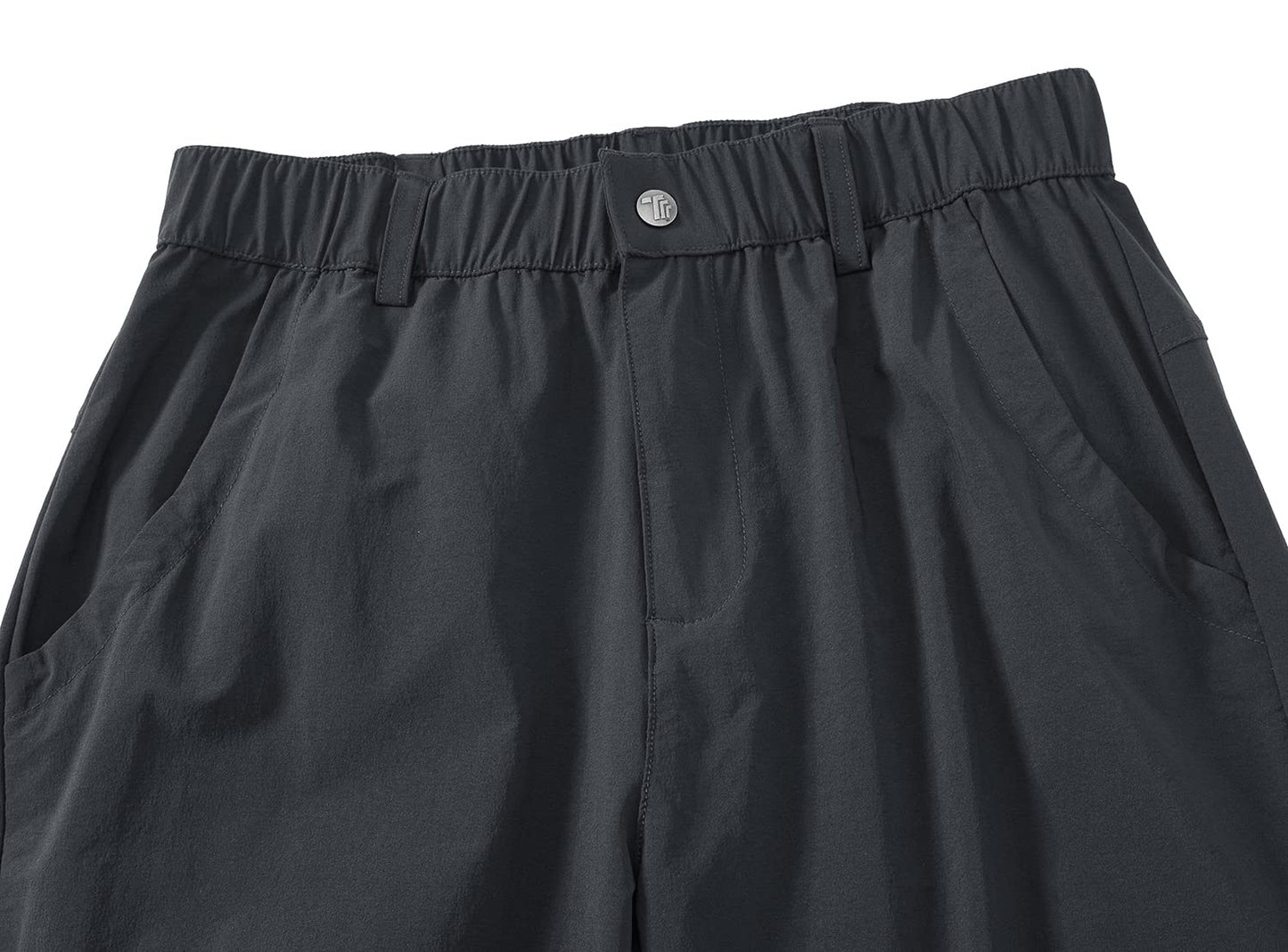YSENTO Women's Hiking Pants Lightweight Stretch Quick Drying UPF 50 Camping Travel Work Cargo Pants 6 Pockets Dark Grey Size XL