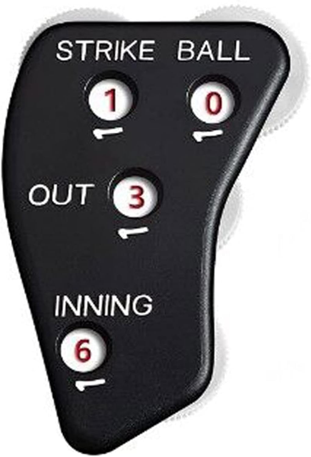 PurYupearl Black 4 Wheel Umpire Indicator, Umpire Counter Clicker, Umpire Clicker Umpire Gear, Baseball Clicker Outs Innings Balls and Strike Clicker for Softball, Referee Uniforms and Apparel
