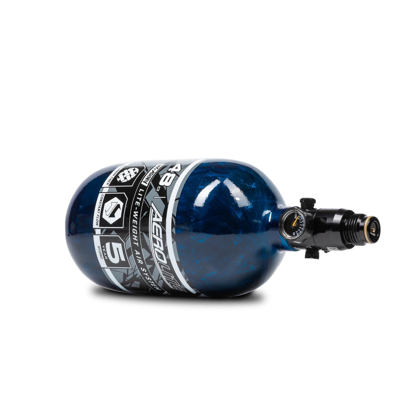 HK Army Aerolite Aerolite Air System - 48ci/4500psi Lightweight Carbon Fiber Tank with 800psi Regulator for Paintball & Airsoft Gear - Blue