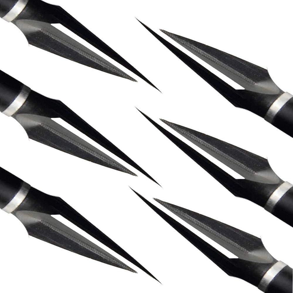 Archery Broadheads 120 Grain Traditional Hunting Arrow Head for Compound Bow,Pack of 6 (120GR)