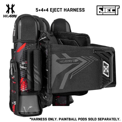 HK Army 5+4 Eject Paintball Harness Pod Pack - Scorch