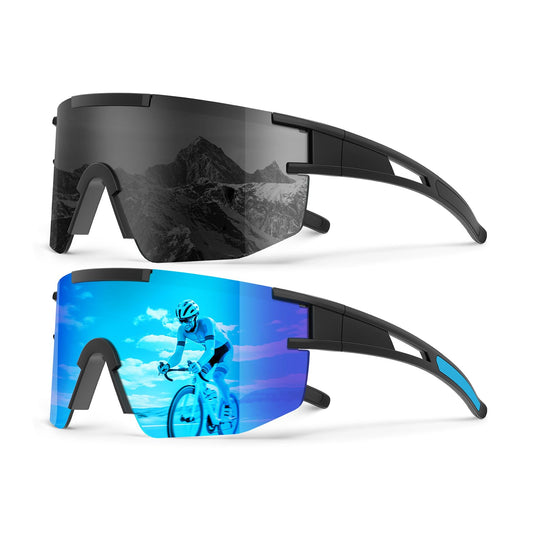 KALIYADI Sunglasses-Men-Women Polarized Sport Running-Sunglasses: Cycling Sun Glasses UV400 Driving Fishing 3packs