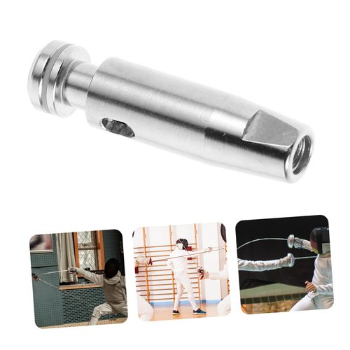 BESPORTBLE Fencing Replacement Sword Tip Heads Stainless Steel Fencing Sword Tips for Epee and Foil Practice Durable Sword Spare Parts for Fencing Training