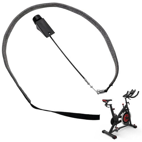 Xweptuy Exercise Bike Friction Belt, PP Exercise Bike Replacement Parts with Control Knob, Long Lasting Minimalist Black Exercise Bike Accessories