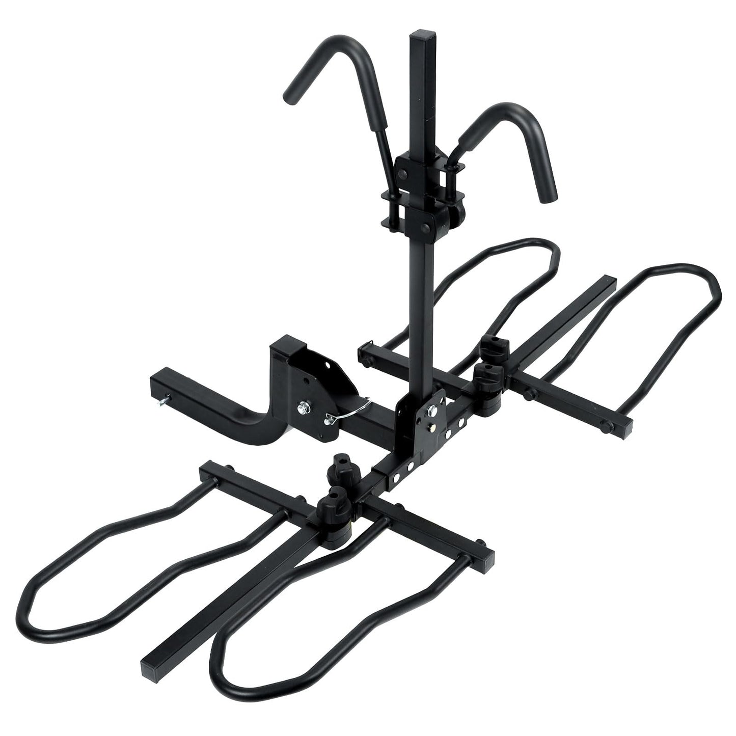 Platform Bike Rack Hitch Mount for 2 Bikes - Foldable Ebike Rack Fit Fat Tire Up to 200 lbs - Bicycle Car Racks for SUV, Truck, RV, Electric Bike Carrier for Tow Trailer with 2 Inch Receiver