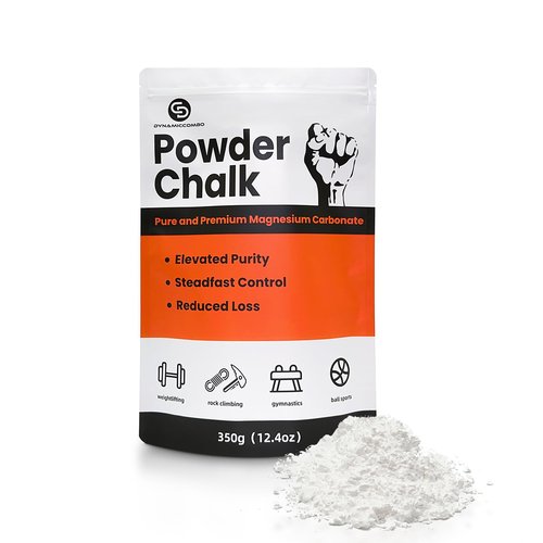 DYNAMICCOMBO Rock Climbing Chalk 340g - Magnesium Carbonate Chalk for Bouldering | Pre-Filled Refill Chalk for Weightlifting, Gymnastics & Gym
