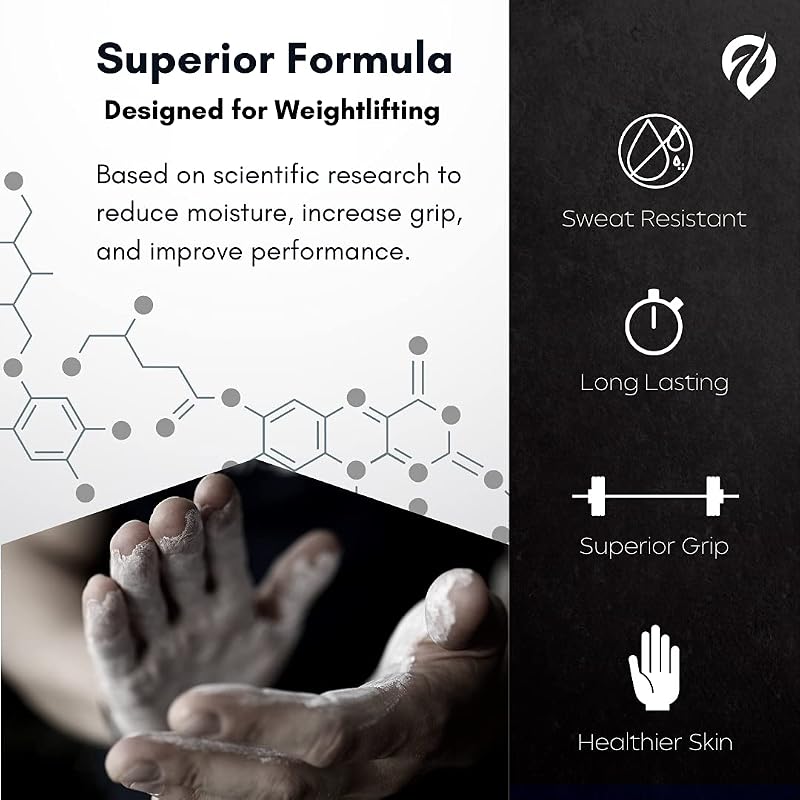 Liquid Chalk - Mess-Free Grip Enhancer for Weightlifting, Gymnastics & Climbing - 2pk Lf