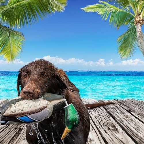 Attikee 2 Pcs Foam Duck Dummy Bumper - Retriever Hunting Dog Training Toys for Waterfowl Recognition & Retrieval, Duck Decoys - Durable Puppy Dog Trainer