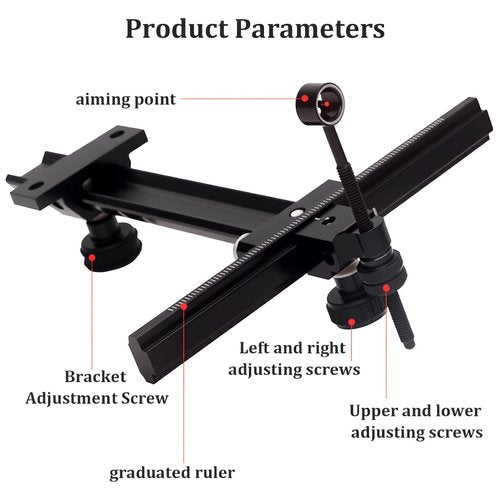 Single Pin Archery Recurve Bow Sight-Aluminum T-Shaped Left Right Handed Adjustable Bow Sight for Metal and Wooden Recurve Bow.