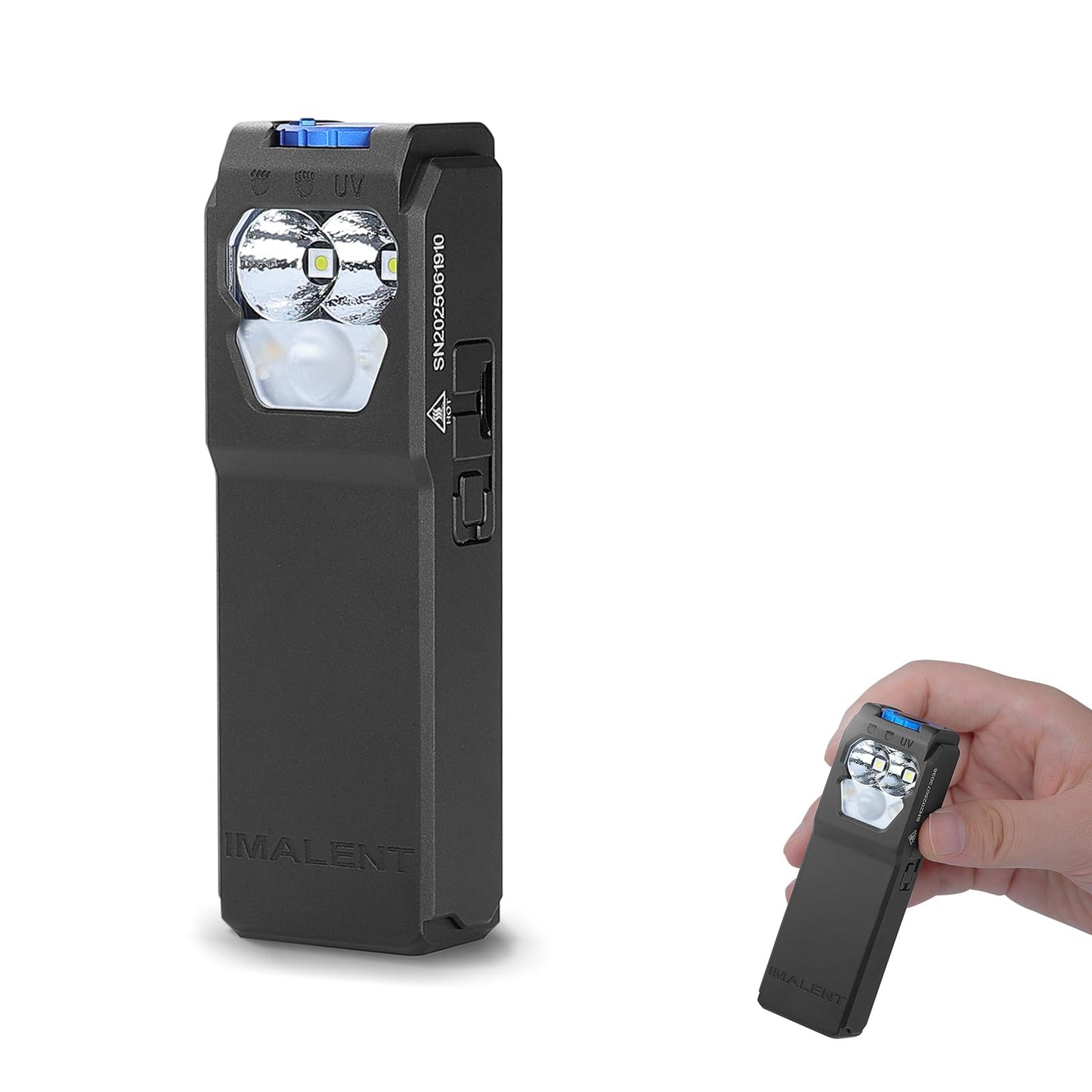 IMALENT GR36 Rechargeable EDC Flashlight, 2800 Lumens Compact Pocket Light with Clip & Magnetic Base, USB-C Charging Portable Work Flashlight for Camping, Repair, Emergency Everyday Carry