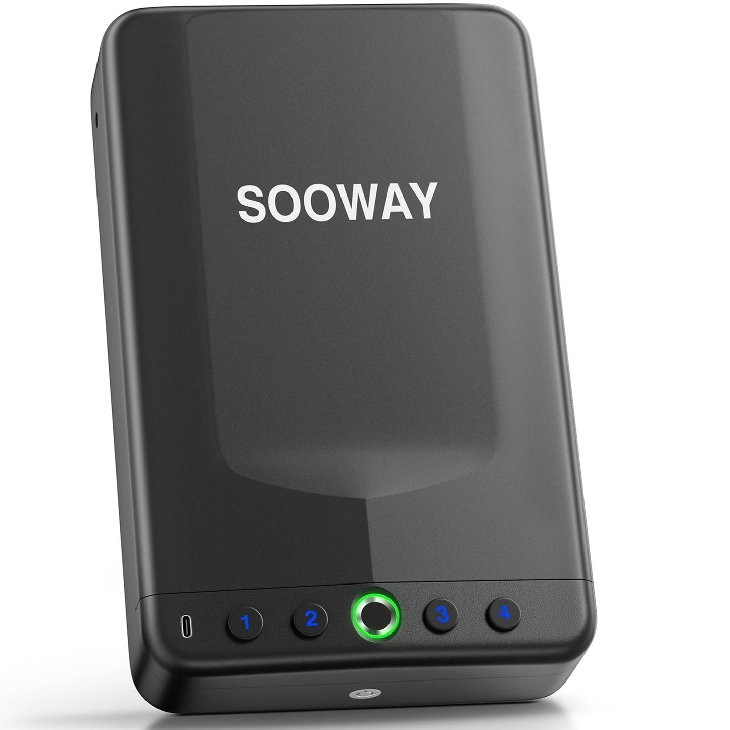 Gun Safe, Small Pistol Safe Biometric Gun Safe for Handgun, Portable Fingerprint Quick Access Gun Lock Box for Car Travel Nightstand Bedside