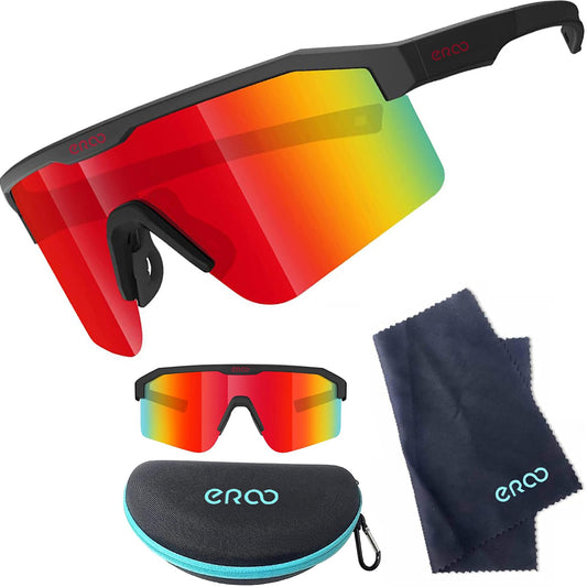 ER00 Eazyrun F24 Polarized Small Sport Sunglasses for Youth Women Kids, Baseball Cycling Running MTB Softball Padel Beach Volleyball Sports