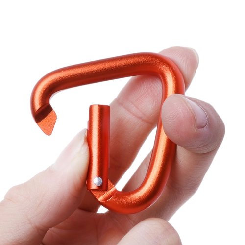 Carabiner Clip Triangular Climbing Buckle Aluminum Alloy Heavy Duty Locking Hook for Camping Fishing Hiking Traveling
