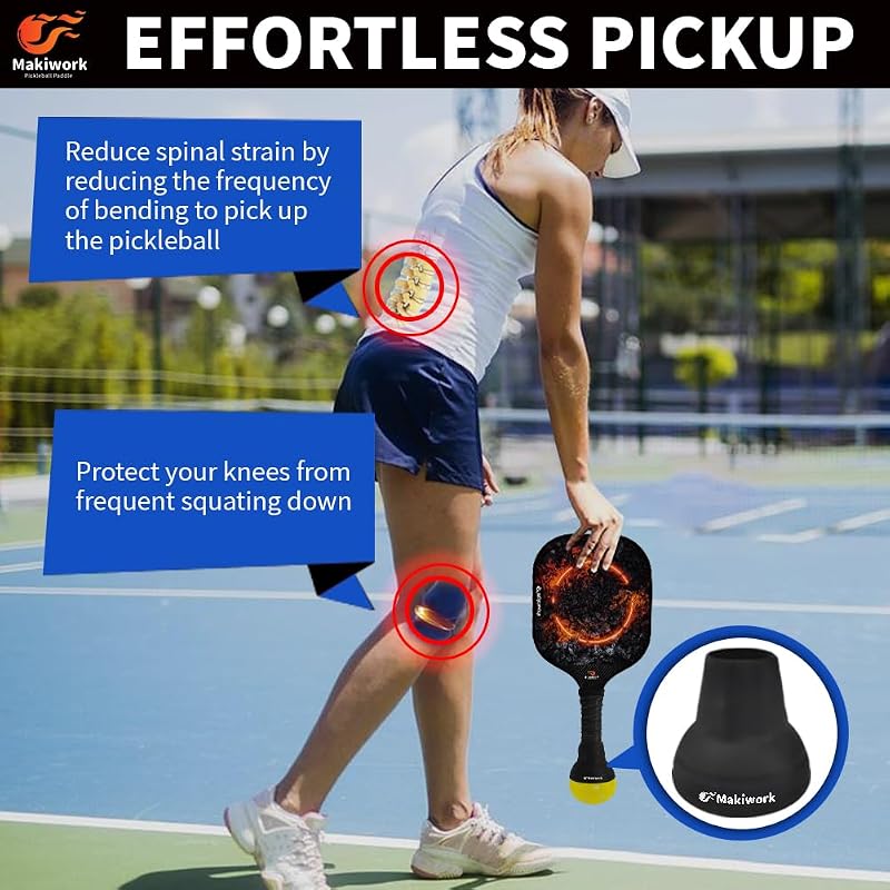 Pickleball Ball Retriever - Silicone Grabber & Picker, Variation of THIS listing 4